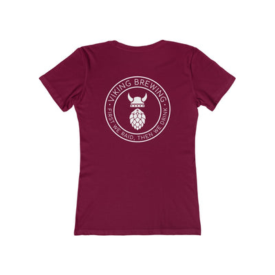 Viking Brewing Women's Fit T-Shirt Solid Cardinal Red / S - Scandinavian Design Studio