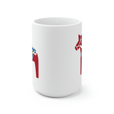 Traditional Dala Horse Mug Scandinavian Design Studio