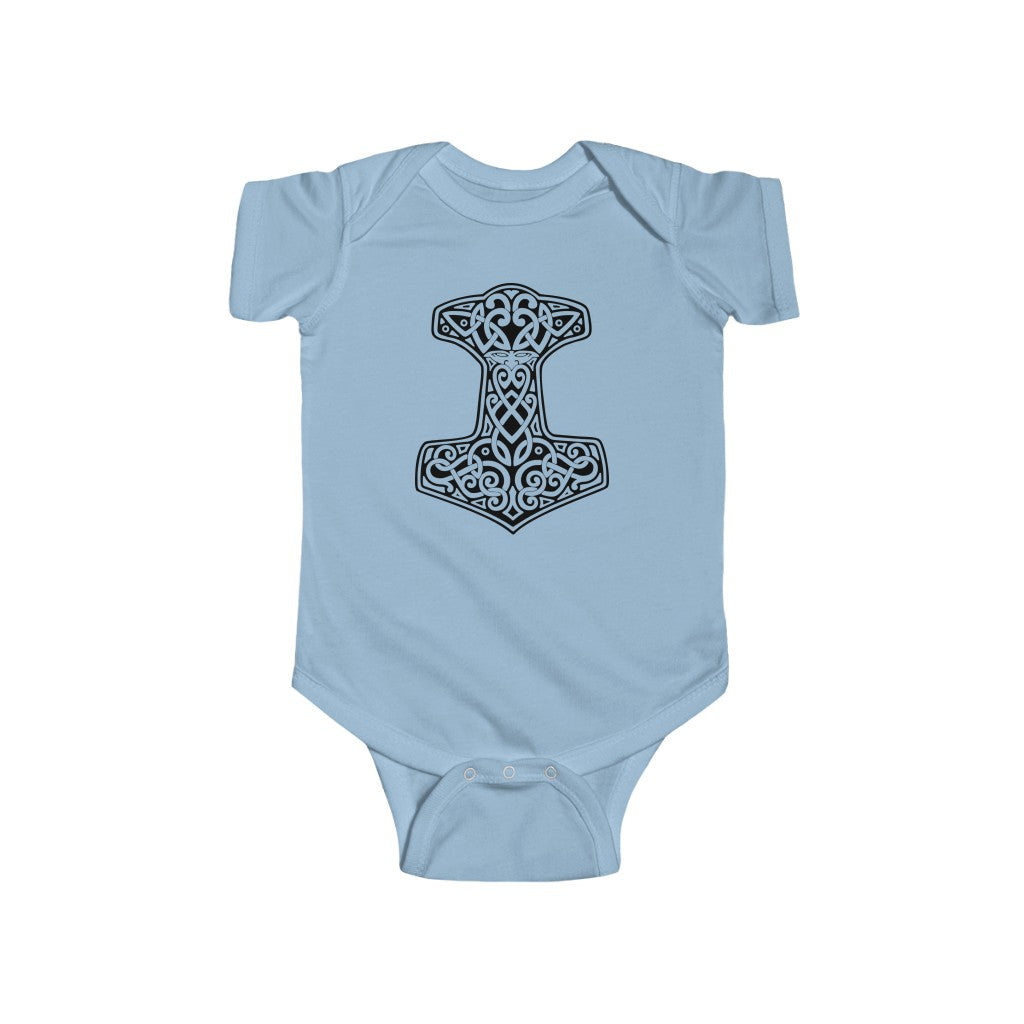 Thor's Hammer Mjolnir Baby Bodysuit Scandinavian Design Studio