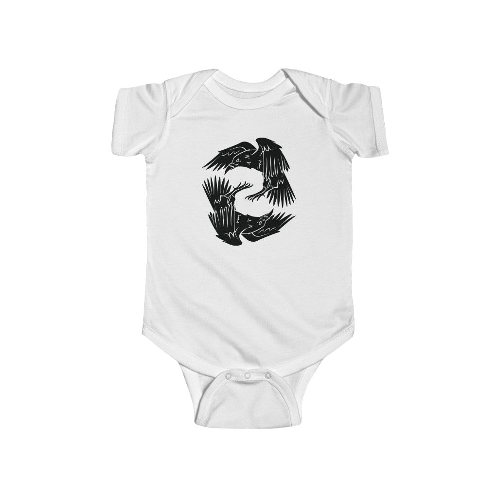 Odin's Ravens Baby Bodysuit Scandinavian Design Studio