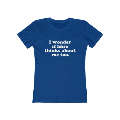 I Wonder If Lefse Thinks About Me Too Women's Fit T-Shirt Scandinavian Design Studio