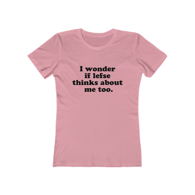 I Wonder If Lefse Thinks About Me Too Women's Fit T-Shirt Scandinavian Design Studio