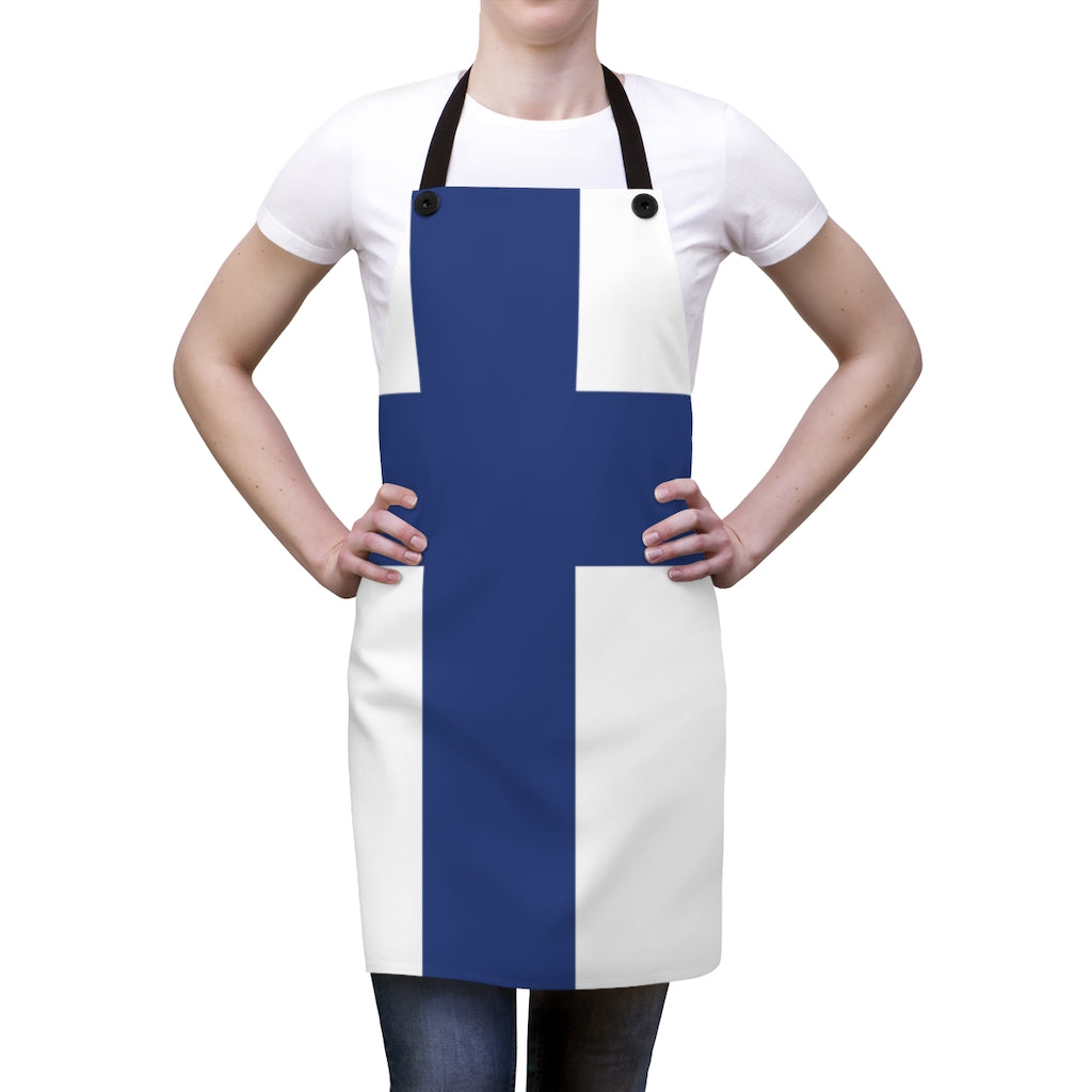 Finnish Flag Apron Scandinavian Design Studio