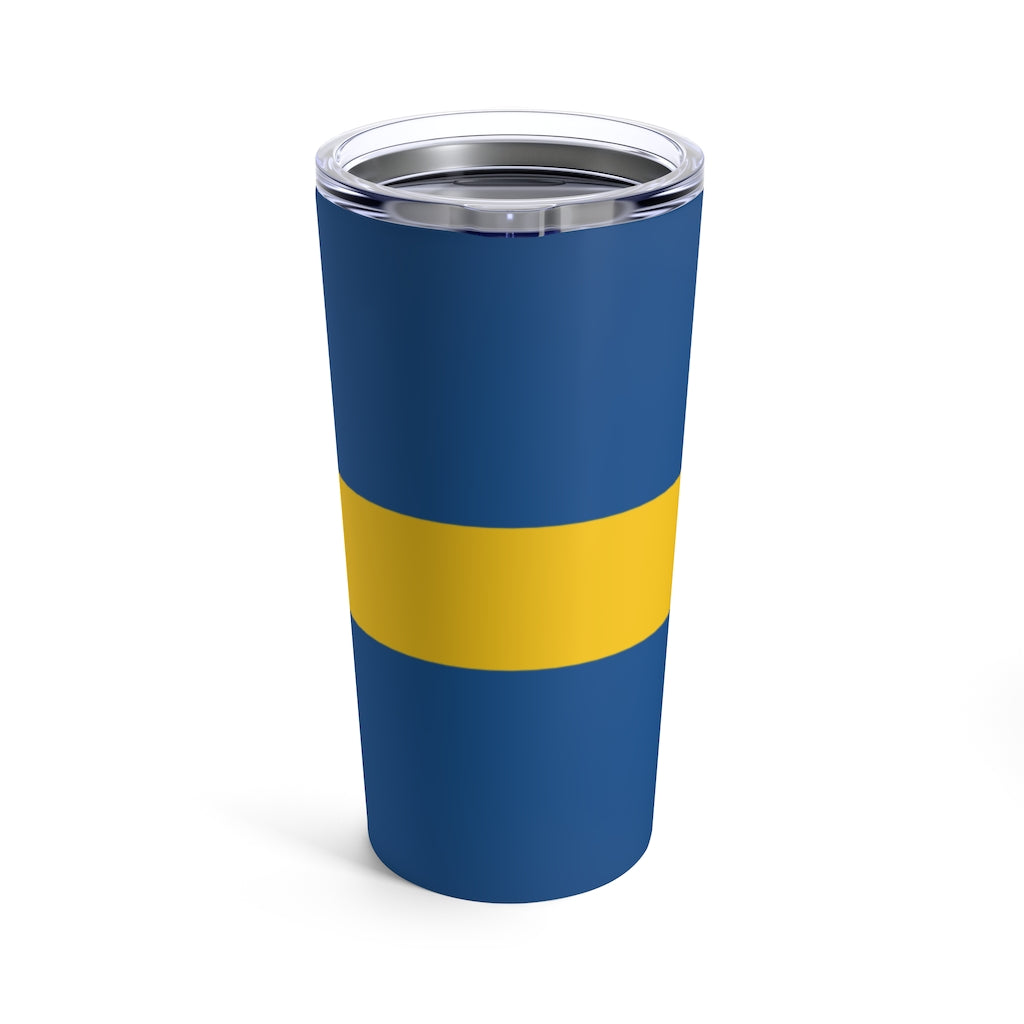 Swedish Flag 20 oz Insulated Tumbler Scandinavian Design Studio
