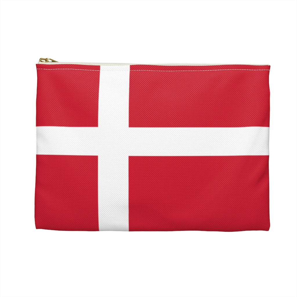 Danish Flag Accessory Pouch - Scandinavian Design Studio