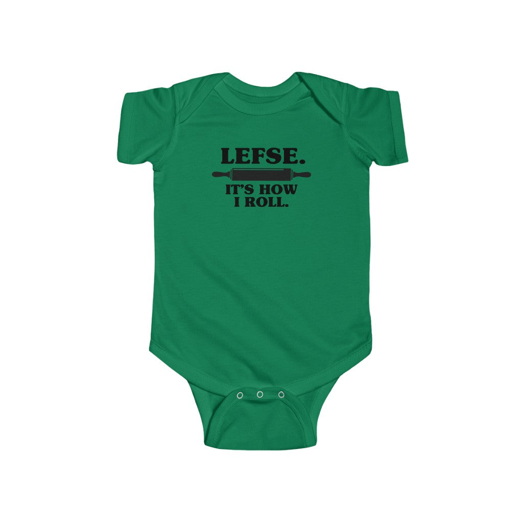 Lefse It's How I Roll Baby Bodysuit Scandinavian Design Studio