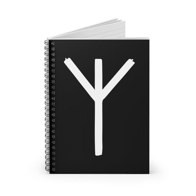 Algiz (Protection) Viking Rune Spiral Notebook Scandinavian Design Studio