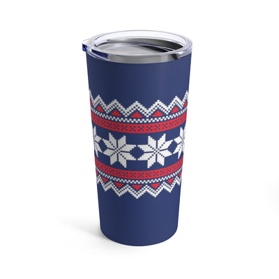 Blue Nordic Sweater 20 oz Insulated Tumbler - Scandinavian Design Studio