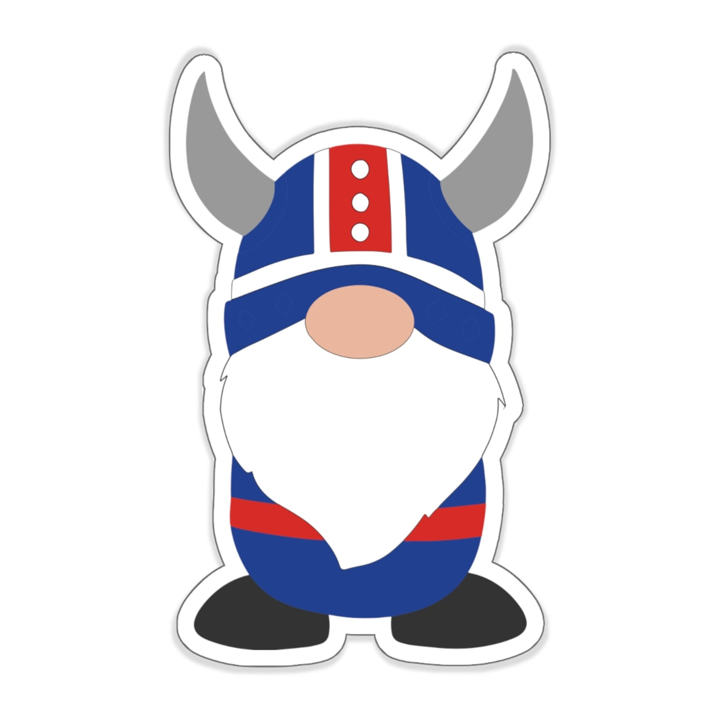 Icelandic Viking Boy Gnome Sticker Scandinavian Design Studio