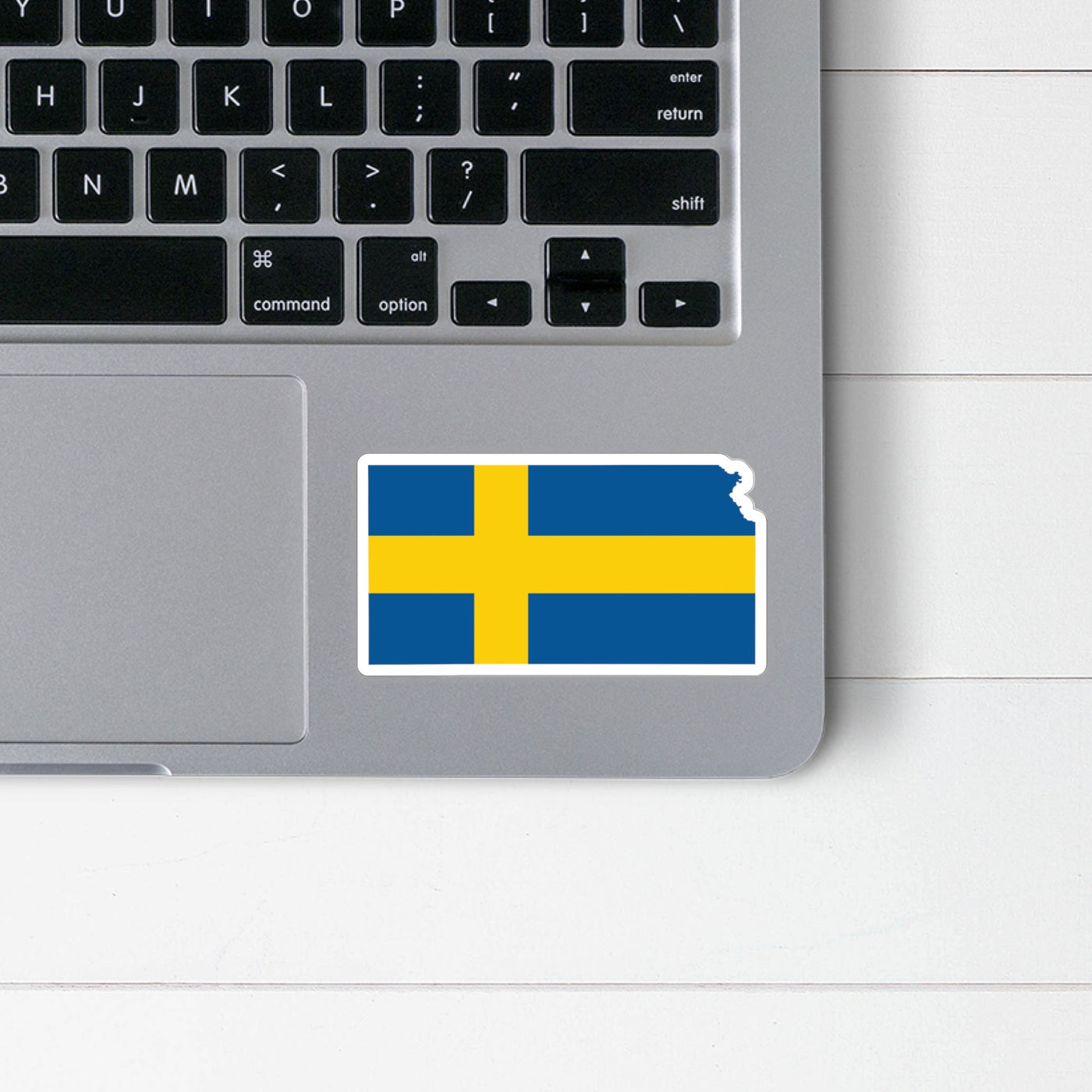 Kansas Swedish Flag Sticker