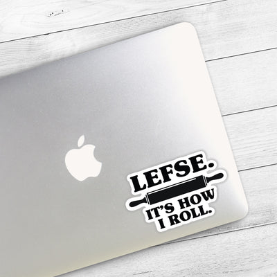 Lefse It's How I Roll Sticker