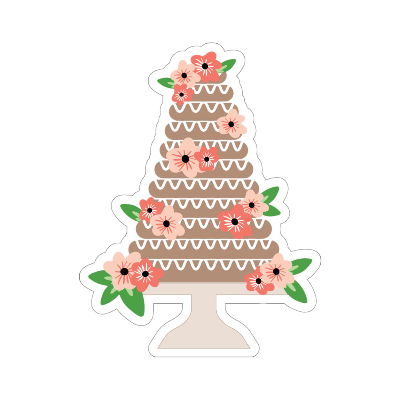 Norwegian Wedding Kransekake Sticker