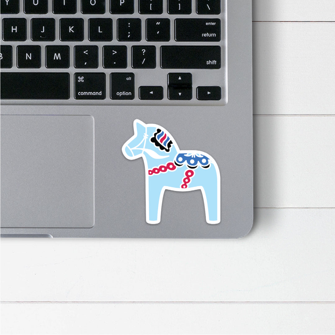 Midsummer Dala Horse Sticker Scandinavian Design Studio