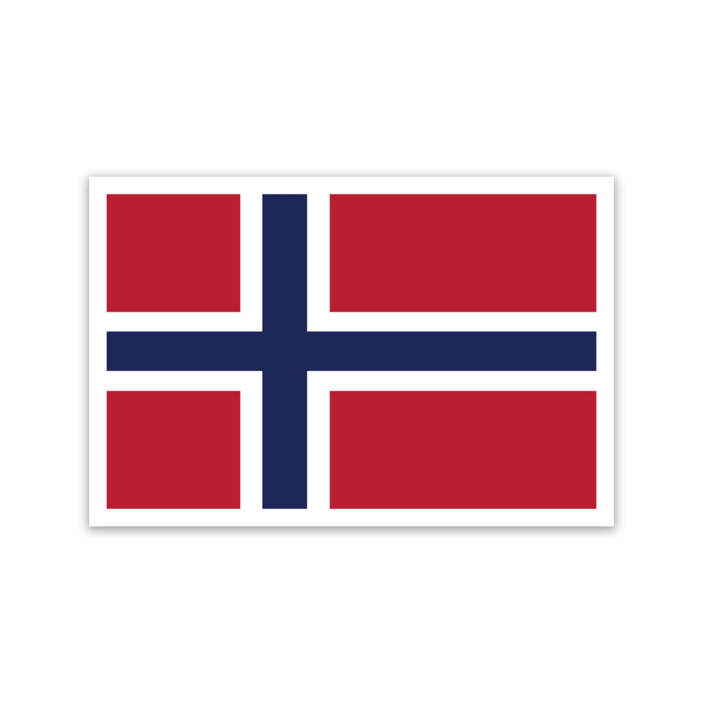 Norwegian Flag Sticker Scandinavian Design Studio