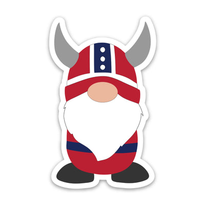 Norwegian Viking Boy Gnome Sticker Scandinavian Design Studio