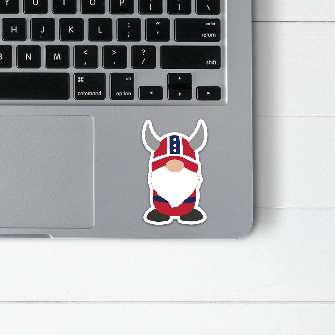 Norwegian Viking Boy Gnome Sticker Scandinavian Design Studio