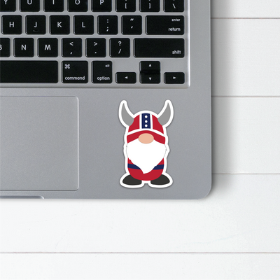 Norwegian Viking Boy Gnome Sticker Scandinavian Design Studio