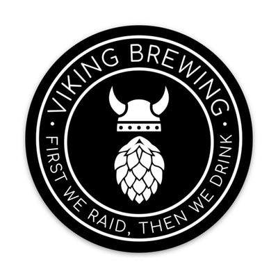 Viking Brewing Sticker Scandinavian Design Studio
