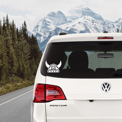 Viking Helmet Vinyl Decal Scandinavian Design Studio