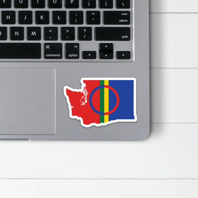 Washington Sami Flag Sticker Scandinavian Design Studio